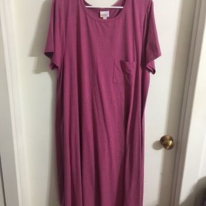 Lularoe- 3XL Pink Legging Material Carly - NWOT